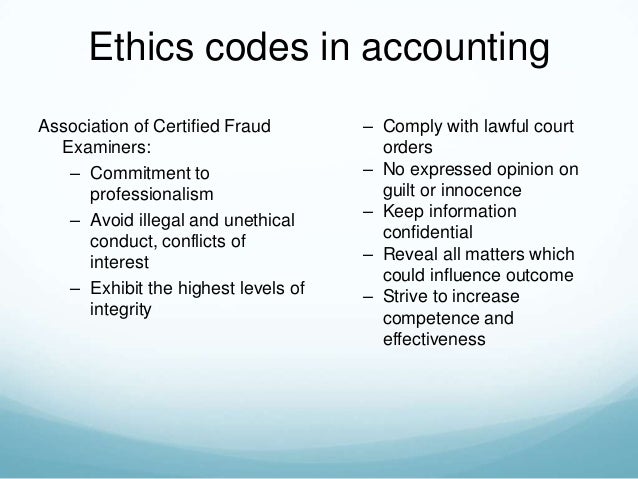 ethics in accounting dissertation