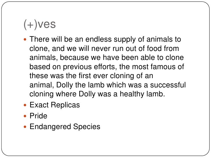 Ethics in animal cloning