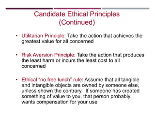 Ethics in an information society | PPTX