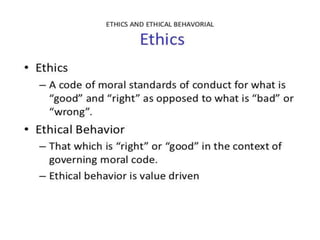 Ethics in assessment