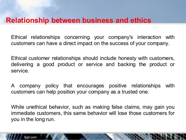 Explain The Role Of Ethics In Customer Relationship Management Ethics in business