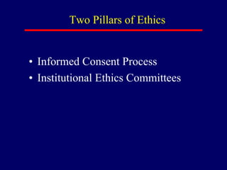 Ethics in clinical research | PPTX
