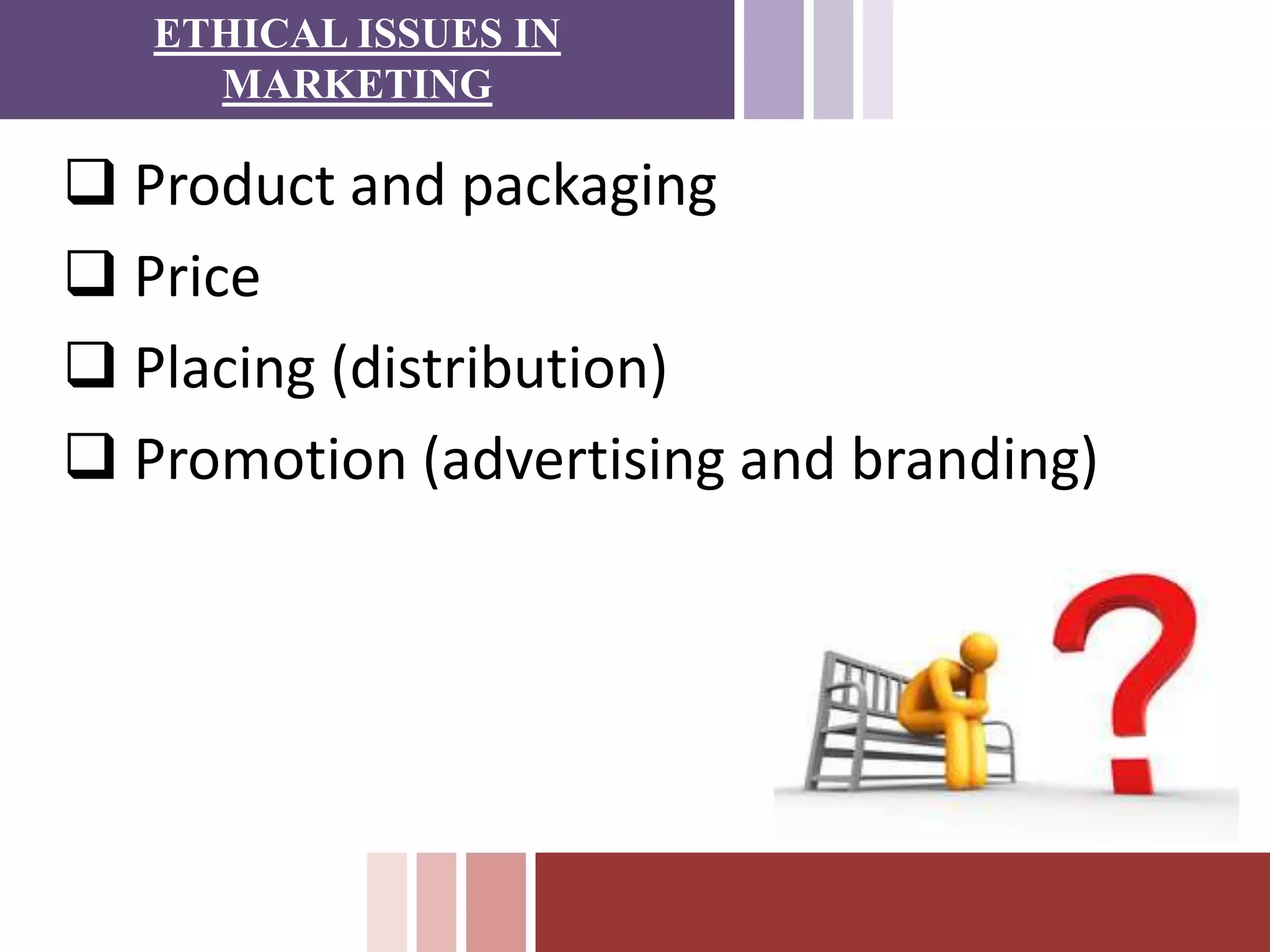 Ethics in functional areas