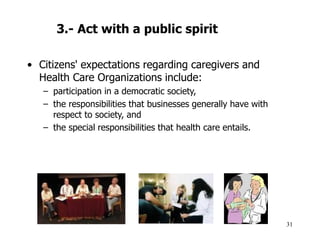 Ethics in health assistance organizations
