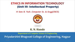 Ethics In Information Technology Intellectual Property | PDF