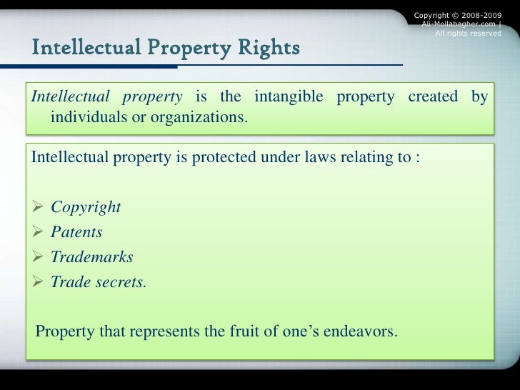 Know How Versus Intellectual Property Know How Versus Intellectual Property