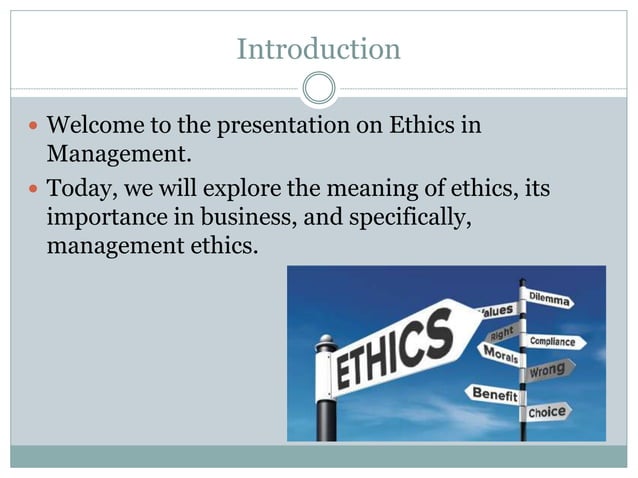 Importance Of Ethics In Management Ethics in Management reena patil.pptx