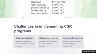 Csr Program Humam ethics in marketing and corporate Social responsibility | PPTX