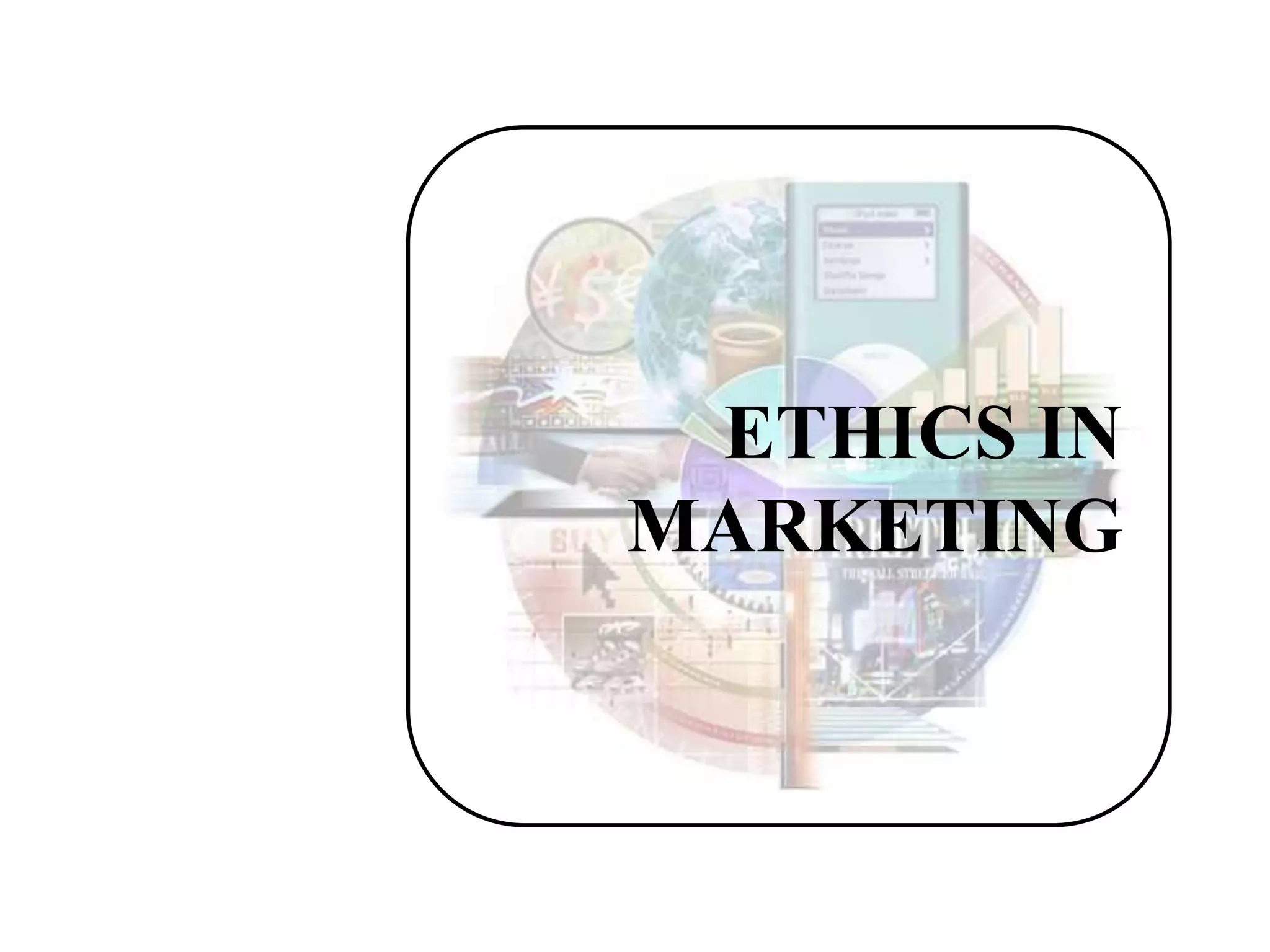 Marketing Ethics Specifically Refers To