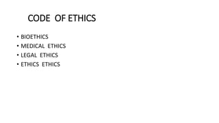 ETHICS IN MEDICAL LABORATORY SCIENCES ppt x | PPTX