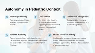 Ethics in Pediatric Care.pdf (autonomy, respect, consent) | PDF