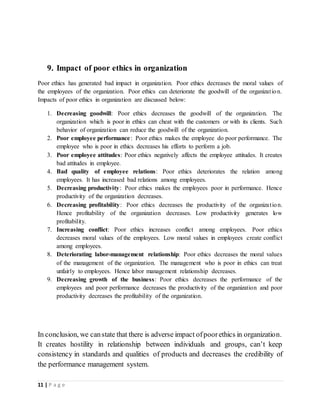 Ethics In Performance Management Ethics in performance management | DOCX