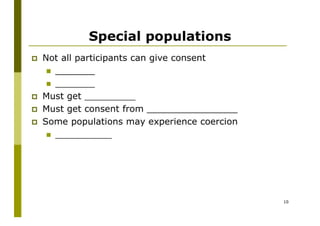 Ethics In Psychological Research