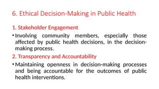fundamentals of ethics in public health pptx | PPTX