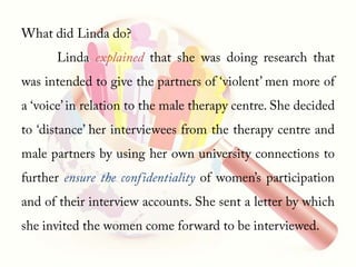 Ethics in qualitative research