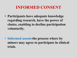 Ethics in research ppt by jiya | PPTX