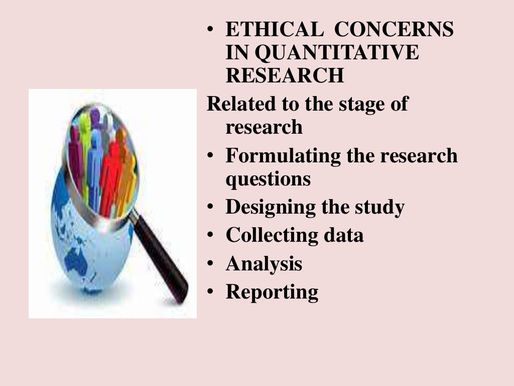 quantitative research and ethics