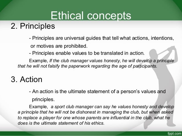 Ethics In Sports Management