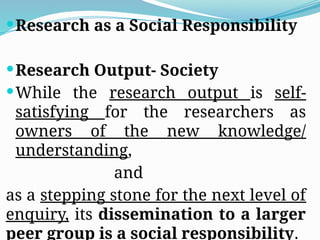 Ethics and moral judgement in Social Science Research | PPTX
