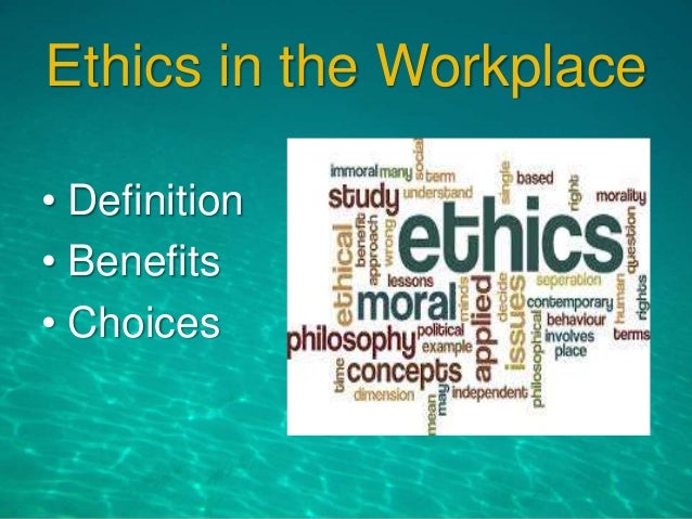 Sexual ethics in the work place