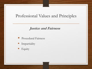 Professional Values and Principles
Trustworthiness
 Truthfulness and candor
 Sincerity/Non-deception
 Principled and moral courage
 Reasonability & clarity of commitments
 Limitations to loyalty
 Addressing conflict of interests
CCVA 2014
12
 