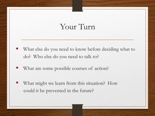 Real-Life Scenario II
 You manage a group of 20 volunteers doing trail construction in
a state forest.
 Volunteers must be housed in congregate living with no
individual rooms, shared sleeping and bathroom facilities, and
limited privacy.
 Alex, a transgender volunteer, expresses concern to you about
how others will treat him and his potential exposure to fears,
discrimination or prejudice from other workers.
 Alex asks to be allowed to stay in a private hotel room nearby.
What might I learn from this situation?
How could it be prevented in the future?CCVA 2014
20
 