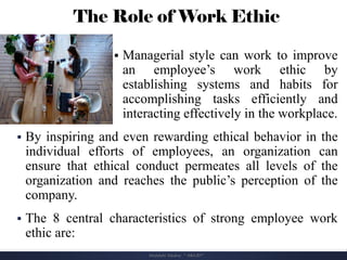 Comprehensive Guide to Ethics and Work Ethic in the Workplace Ch-3 | PDF