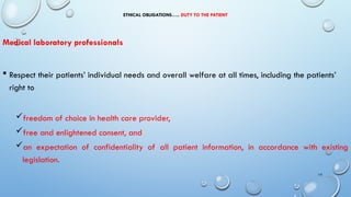 Comprehensive Overview of Professional Ethics in Medical Laboratory ...