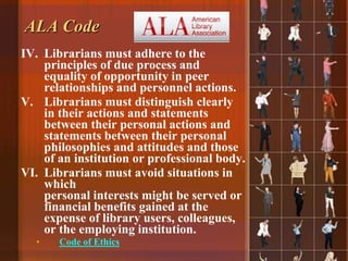 Ethics and legal issues in school librarianship | PPTX