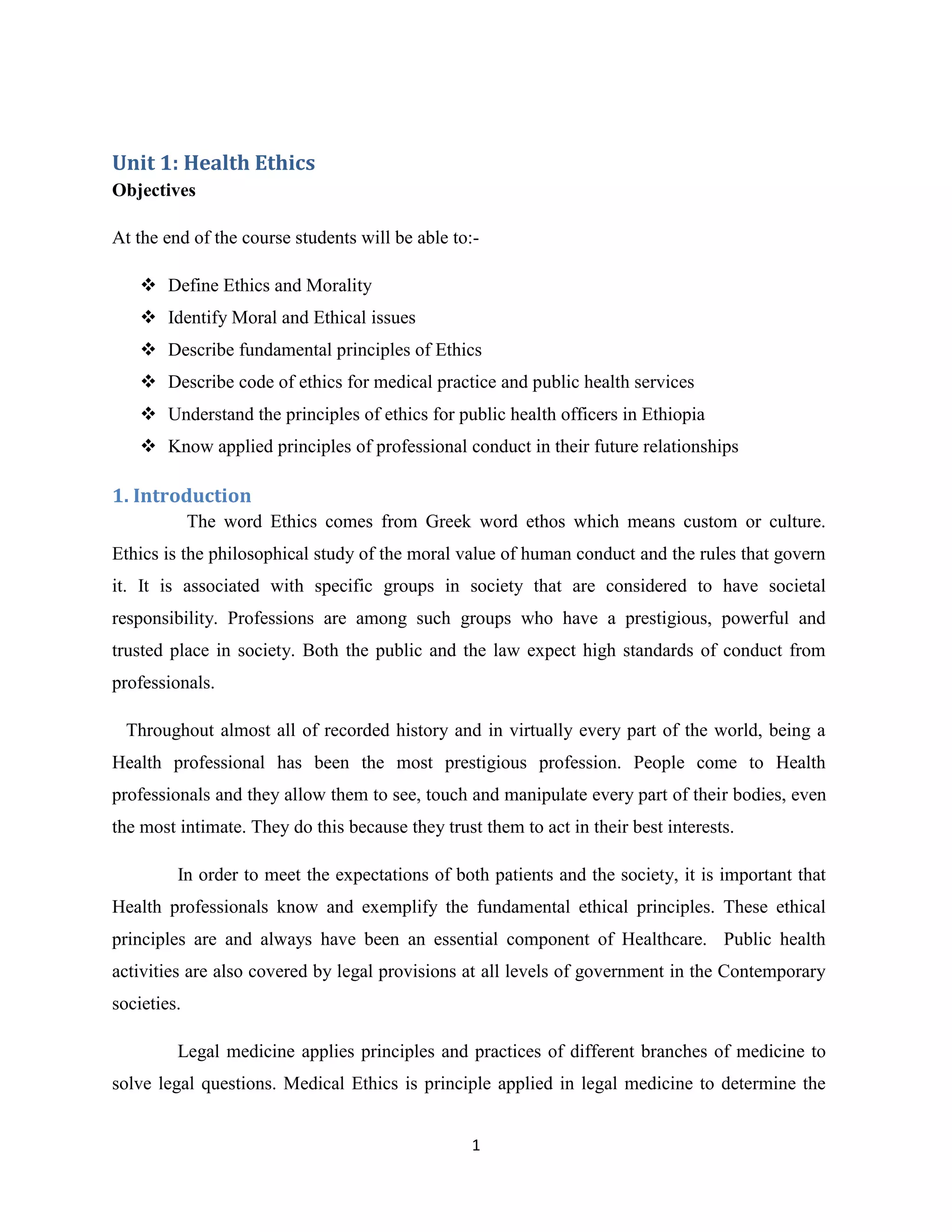 public health ethics and legal medicine | PDF