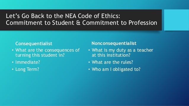 Ethics Of Teaching Full Document