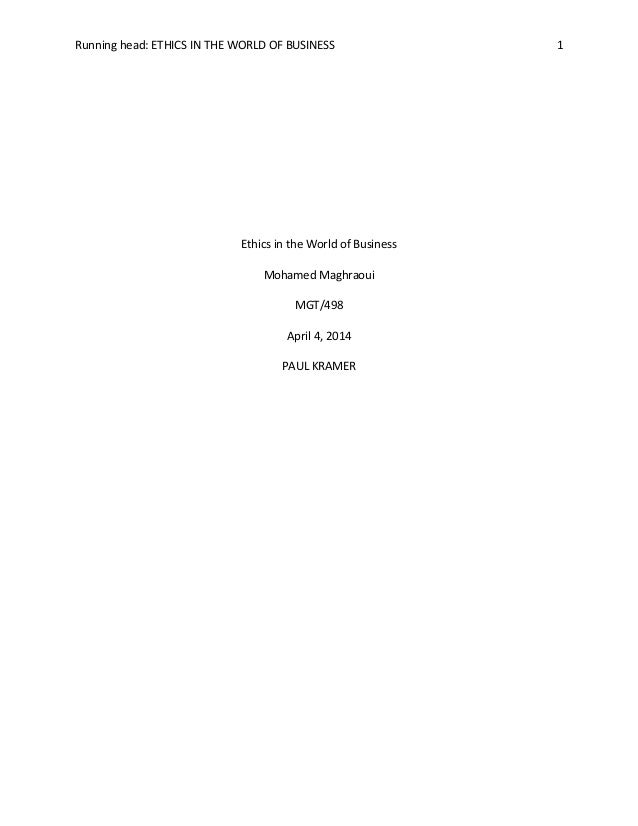 Ethics awareness inventory paper