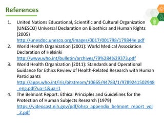 ICRISAT Global Planning Meeting 2019: Research Involving Humans by Michael Hauser