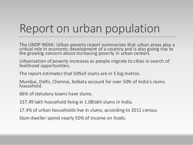 Introduction To Urban Poverty , Introduction to urbanisation and rural ...