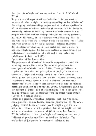 ETHICS, RIGHT, WRONG ETHICS, RIGHT, WRONG4 | DOCX