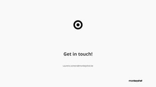 Laurens.somers@monkeyshot.be
Get in touch!
 