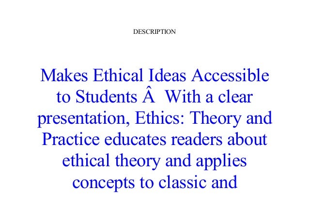ethics theory and practice 11th edition free download pdf