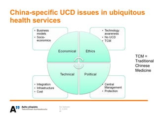 Ubiquitous Services and Ethics: MIMOSA, MINAmI, and UBI-SERV