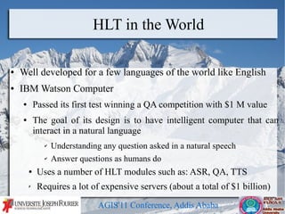 Human Language Technologies for Ethiopian Languages: Challenges and ...