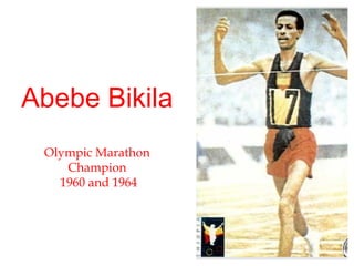 Abebe Bikila Olympic Marathon Champion 1960 and 1964 