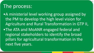  Agricultural Transformation Agenda in GTP II