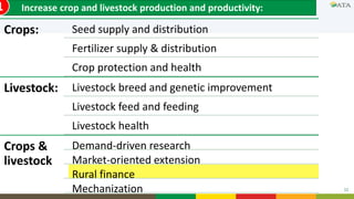  Agricultural Transformation Agenda in GTP II