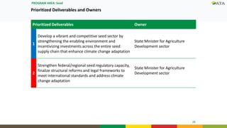  Agricultural Transformation Agenda in GTP II