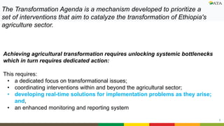  Agricultural Transformation Agenda in GTP II