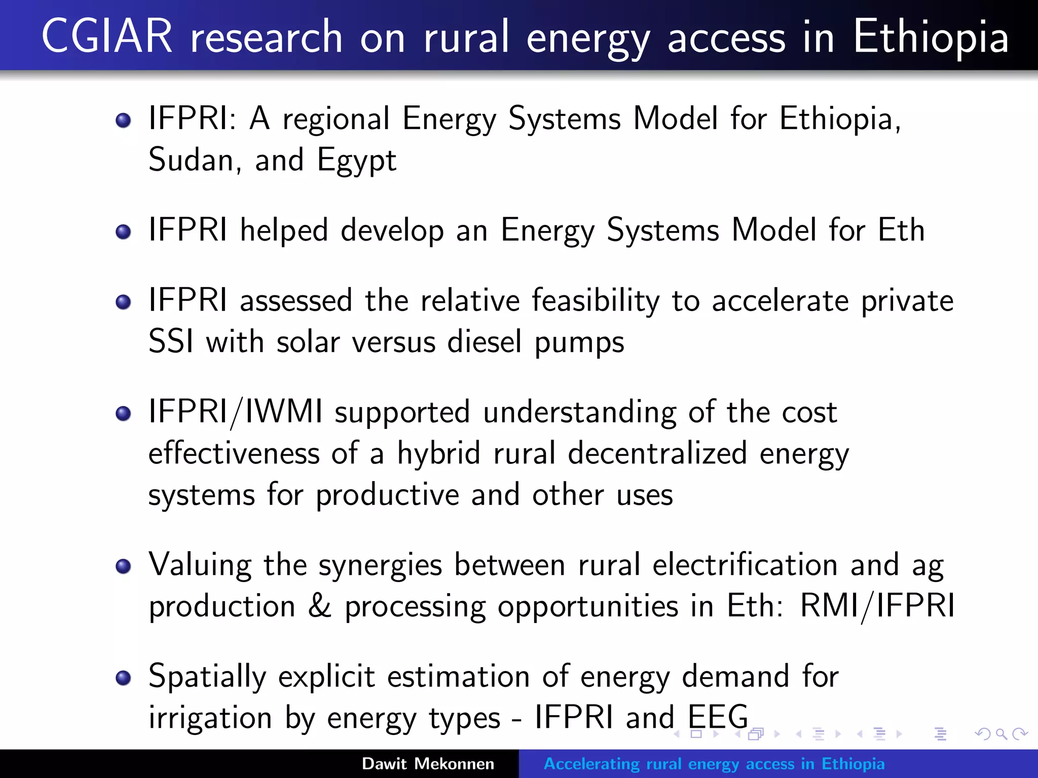 Accelerating rural energy access in Ethiopia: with a focus on ...