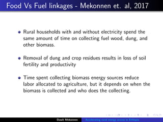 Accelerating rural energy access in Ethiopia: with a focus on ...