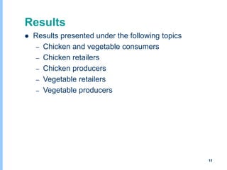 Understanding chicken and vegetable value chains in Harar and Dire Dawa, Ethiopia: Food safety perspectives