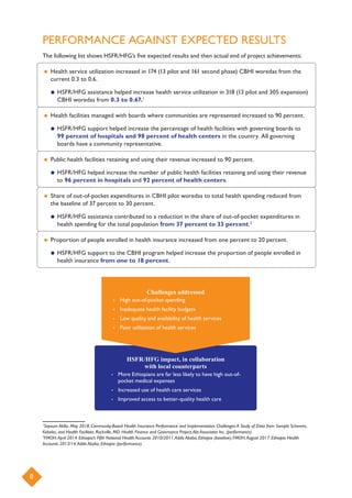 Ethiopia Health Sector Financing Reform/HFG: End-of-Project Report | PDF