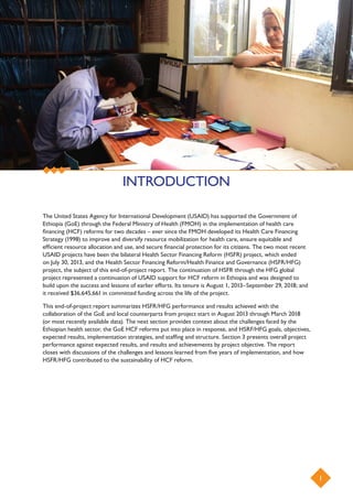 Ethiopia Health Sector Financing Reform/HFG: End-of-Project Report | PDF