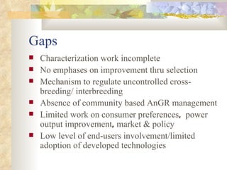 ILRI-BMZ Project on Improving the Livelihoods of Poor Livestock-keepers in Africa through Community-Based Management of Indigenous Farm Animal Genetic Resources: Country report Ethiopia: Oct 2004-Sept 2005 